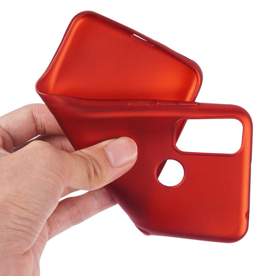 Alcatel 1S 2021 Kılıf Zore Premier Silikon Kapak Mürdüm