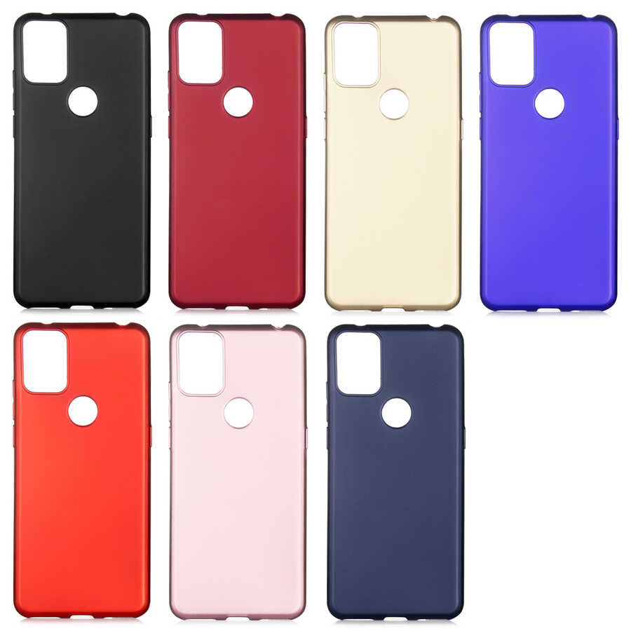 Alcatel 3x 2020 Kılıf Zore Premier Silikon Kapak Mürdüm
