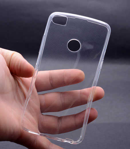 Alcatel Idol 5 Kılıf Zore Süper Silikon Kapak Renksiz