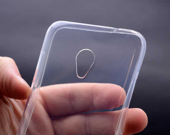 Alcatel U5 Kılıf Zore Süper Silikon Kapak Renksiz