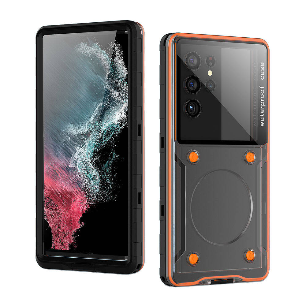 Universal 6.9" Waterproof Zore Voter Cover Black with Anti-Knock Airbag Design
