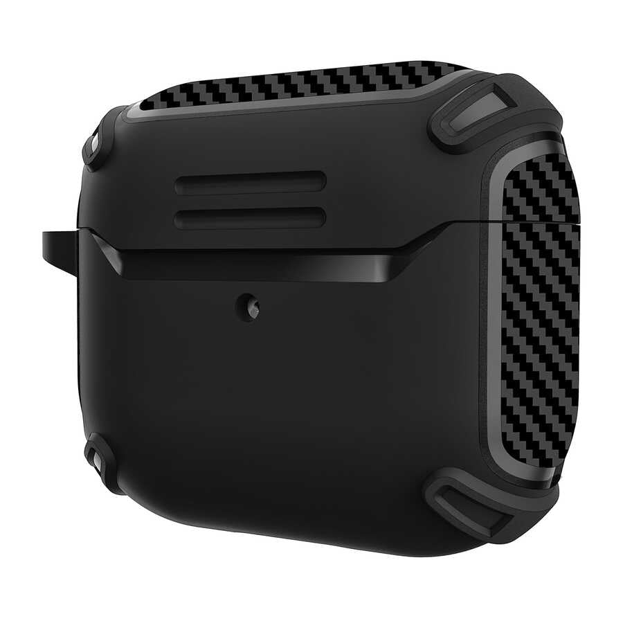 Apple Airpods 3. Nesil Kılıf Zore Airbag 26 Silikon Siyah