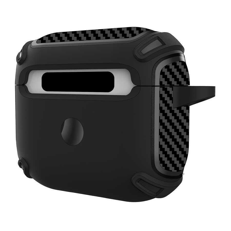 Apple Airpods 3. Nesil Kılıf Zore Airbag 26 Silikon Koyu Yeşil