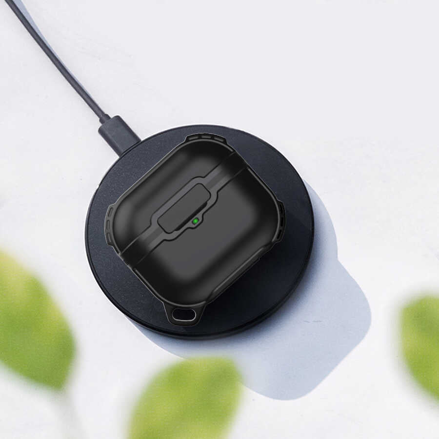 Apple Airpods 3. Nesil Zore Airbag 16 Silikon 1-1 Su Geçirmez Kılıf Beyaz