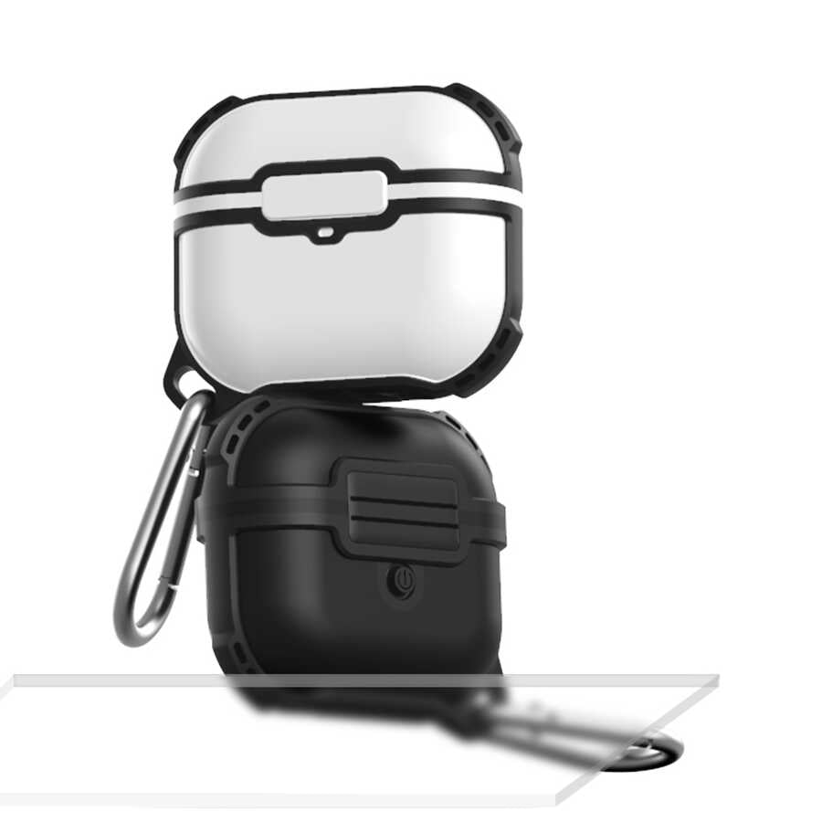 Apple Airpods 3. Nesil Zore Airbag 16 Silikon 1-1 Su Geçirmez Kılıf Beyaz