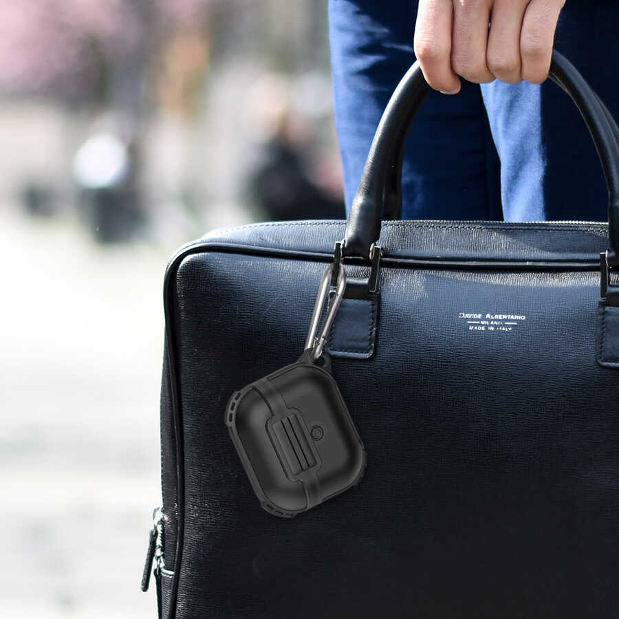 Apple Airpods 3. Nesil Zore Airbag 16 Silikon 1-1 Su Geçirmez Kılıf Beyaz