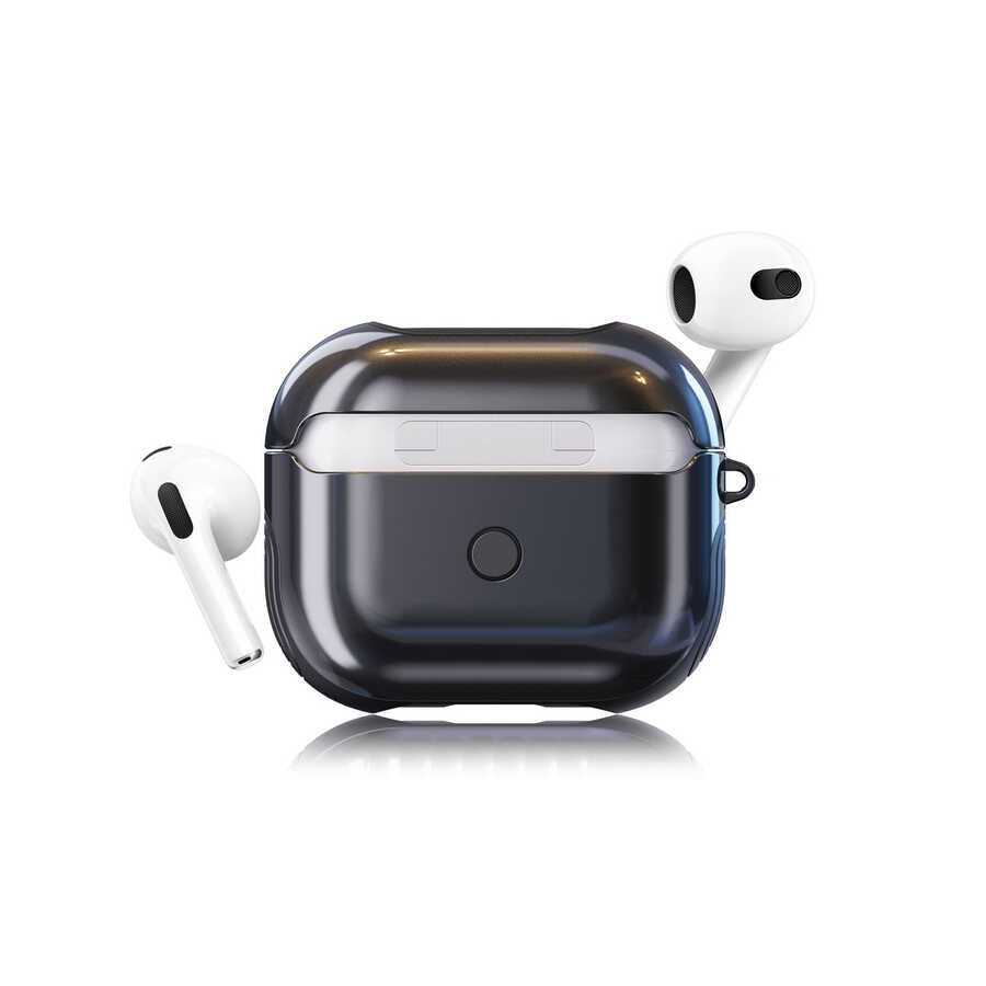 Apple Airpods 3. Nesil Kılıf Zore Shockproof Silikon Siyah