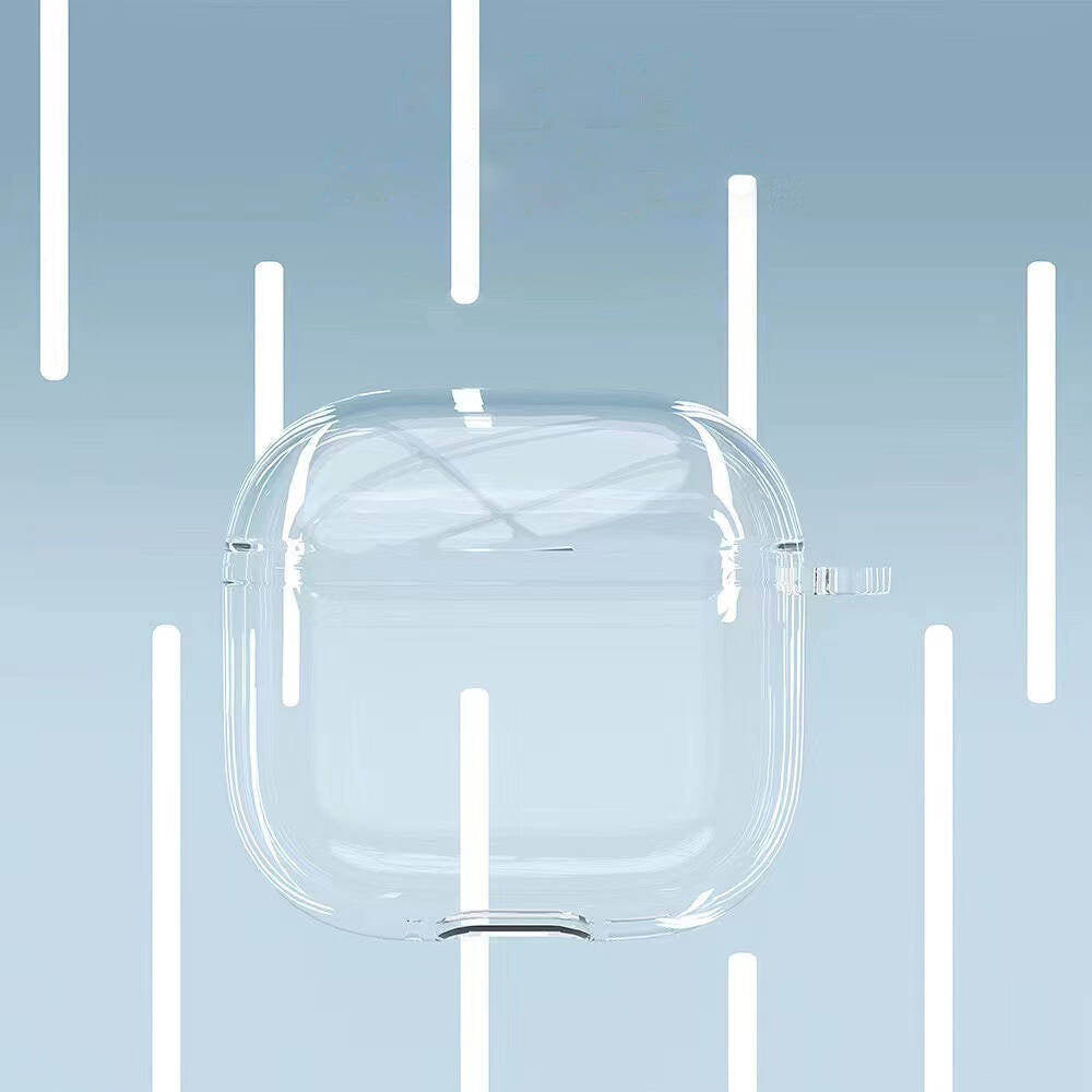 Apple Airpods 4 Case Transparent Crystal Silicone Zore Airbag 14 Case Transparent