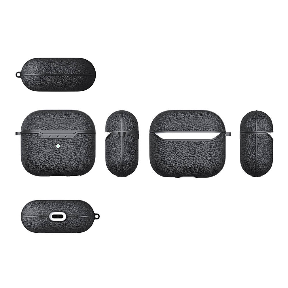 Apple Airpods 4 Case Zore Airbag 03 Silicone Black