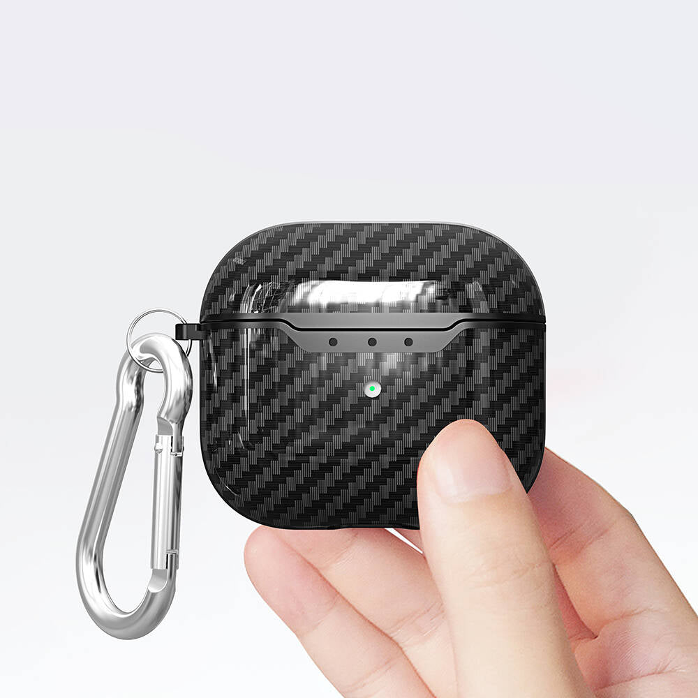 Apple Airpods 4 Case Zore Airbag 05 Silicone Black