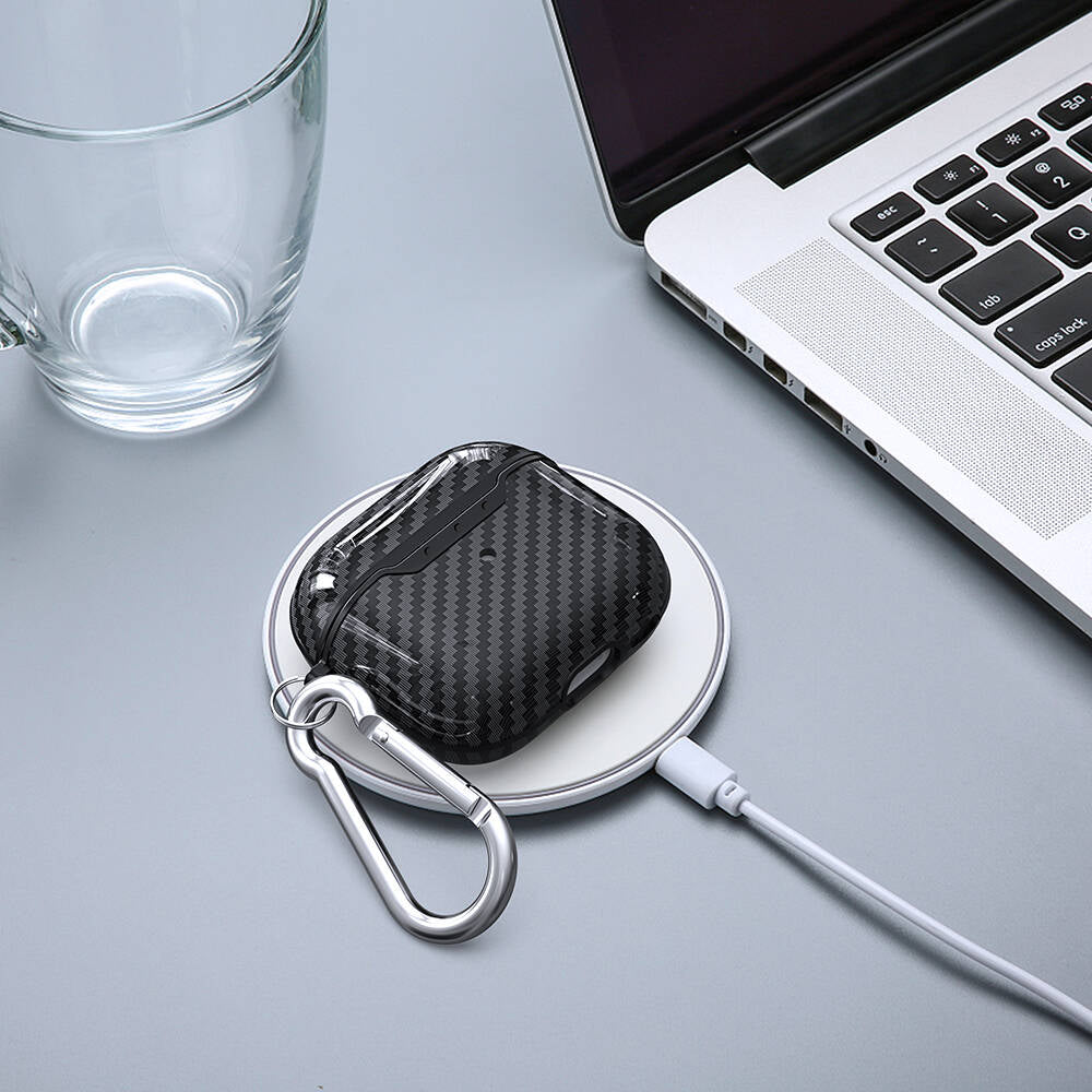Apple Airpods 4 Case Zore Airbag 05 Silicone Black