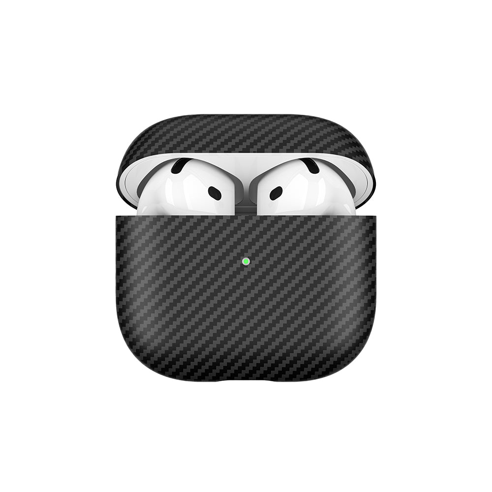 Apple Airpods 4 Zore Airbag 43 600D Carbon Fiber Headphone Case Black