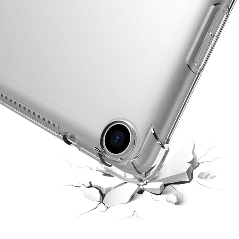 Apple iPad 10.2 2021 (9.Nesil) Kılıf Zore Tablet Nitro Anti Shock Silikon Kapak Renksiz