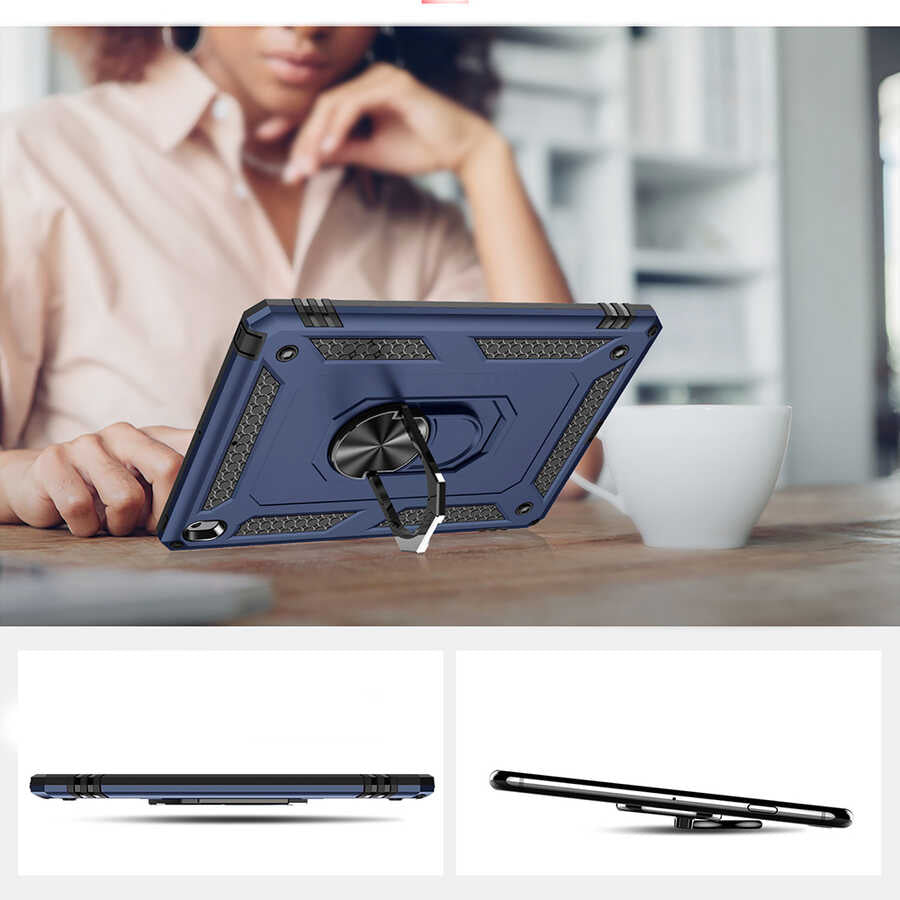 Apple iPad 10.2 2021 (9.Nesil) Kılıf Zore Tablet Vega Kapak Siyah