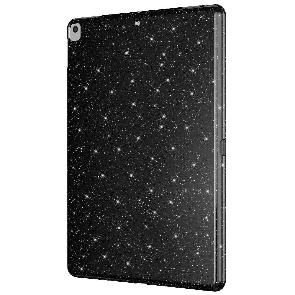 Apple iPad 10.2 2021 (9.Nesil) Simli Parlak Görünümlü Zore Tablet Koton Kılıf Lila