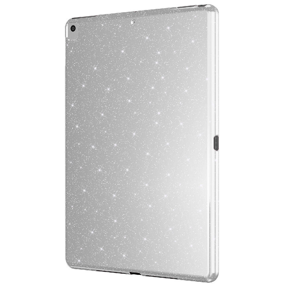Apple iPad 10.2 2021 (9.Nesil) Simli Parlak Görünümlü Zore Tablet Koton Kılıf Lila