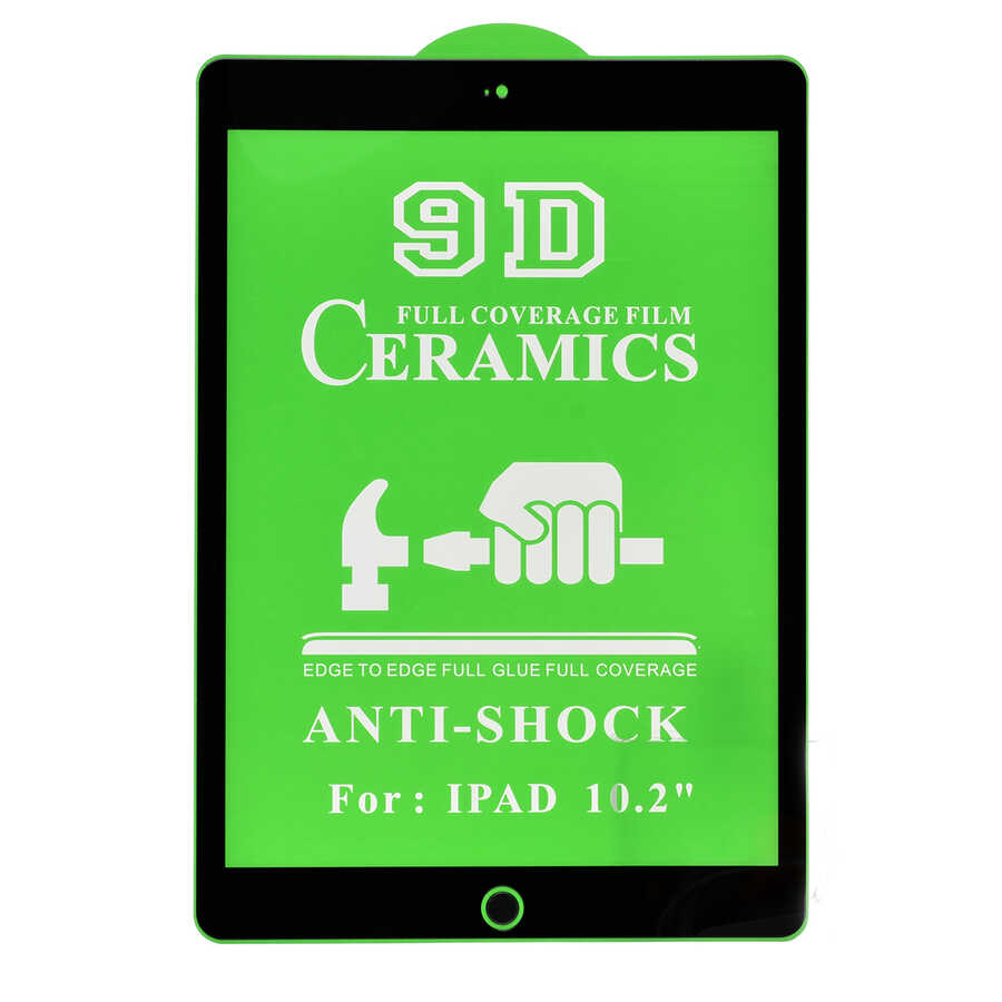 Apple iPad 10.2 (8.Nesil) Zore Tablet Seramik Ekran Koruyucu Siyah