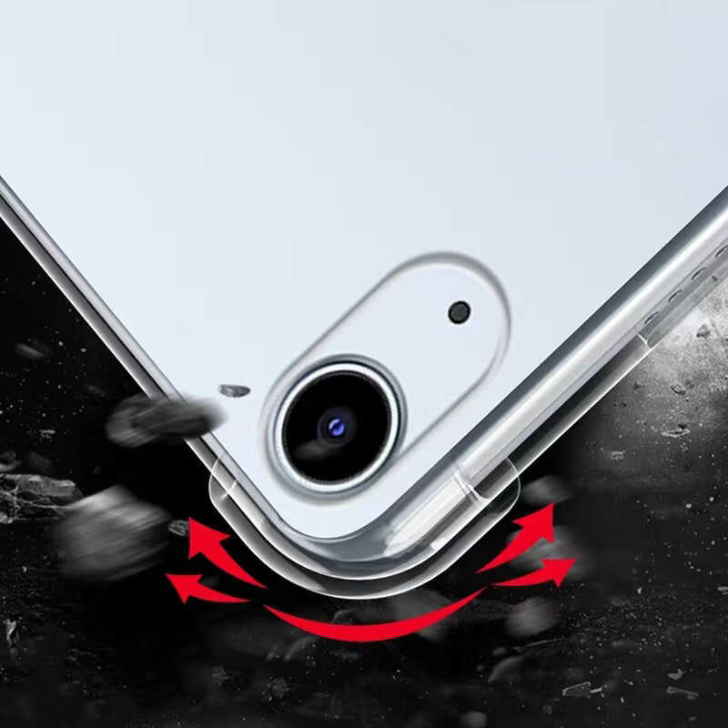 Apple iPad 10.9 2022 (10.Nesil) Kılıf Zore Tablet Nitro Anti Shock Silikon Kapak Renksiz