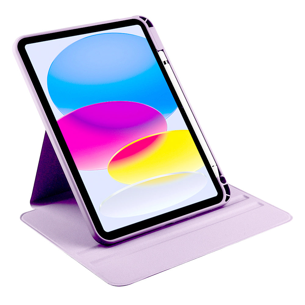 Apple iPad 10.9 2022 (10.Nesil) Kılıf Zore Termik Kalem Bölmeli Dönebilen Standlı Kılıf Gri