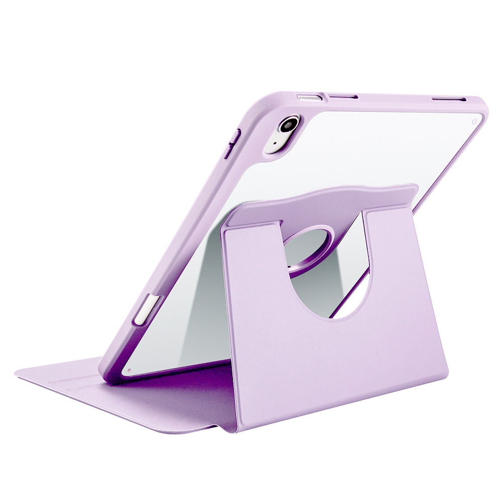Apple iPad 10.9 2022 (10.Nesil) Kılıf Zore Termik Kalem Bölmeli Dönebilen Standlı Kılıf Pembe