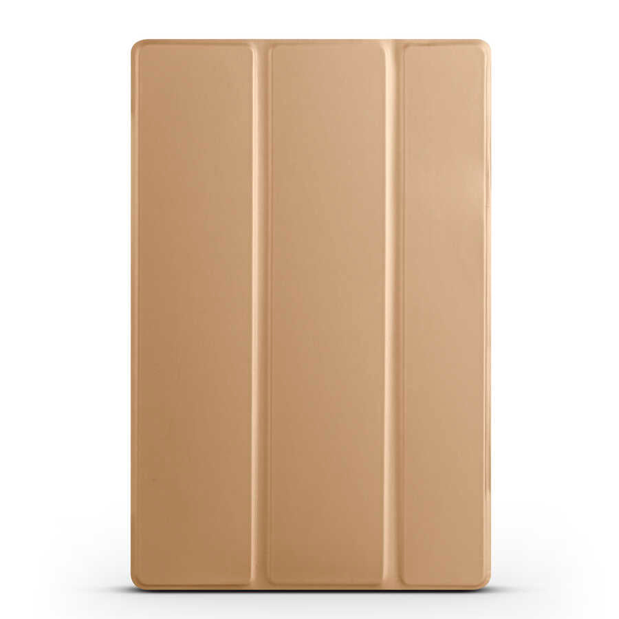 Apple iPad 10.9 2022 (10.Nesil) Zore Smart Cover Standlı 1-1 Kılıf Gold