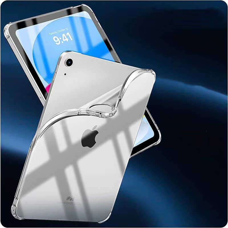 Apple iPad 11.Nesil 2025 Kılıf Zore Tablet Nitro Anti Shock Silikon Kapak Renksiz