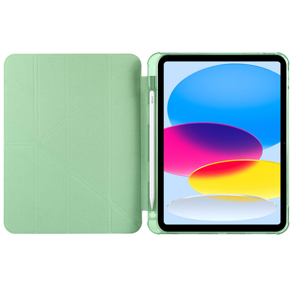 Apple iPad 11.Nesil 2025 Kılıf Zore Tri Folding Kalem Bölmeli Standlı Kılıf Lacivert