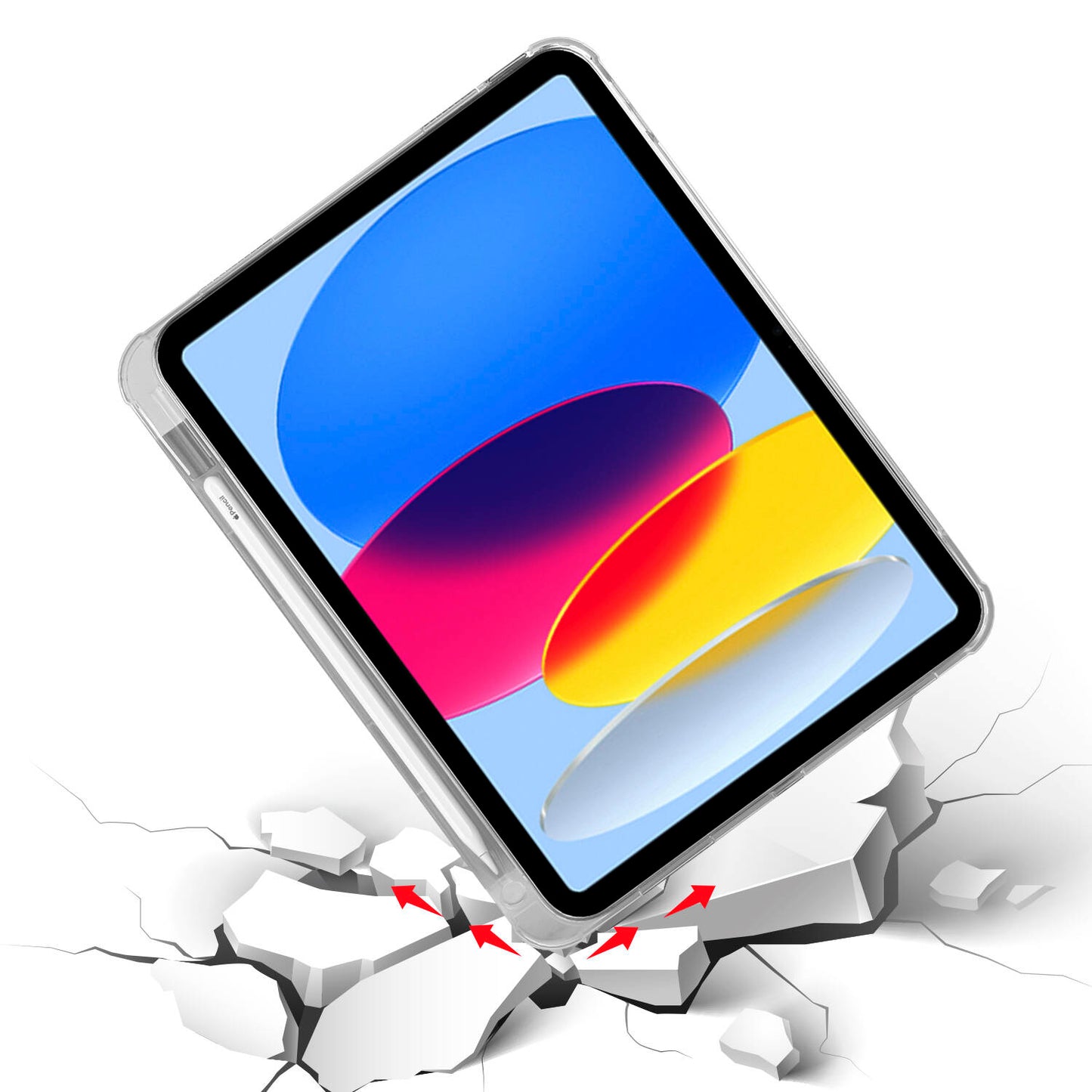 Apple iPad 11.Nesil 2025 Kılıf Zore Tri Folding Kalem Bölmeli Standlı Kılıf Gri