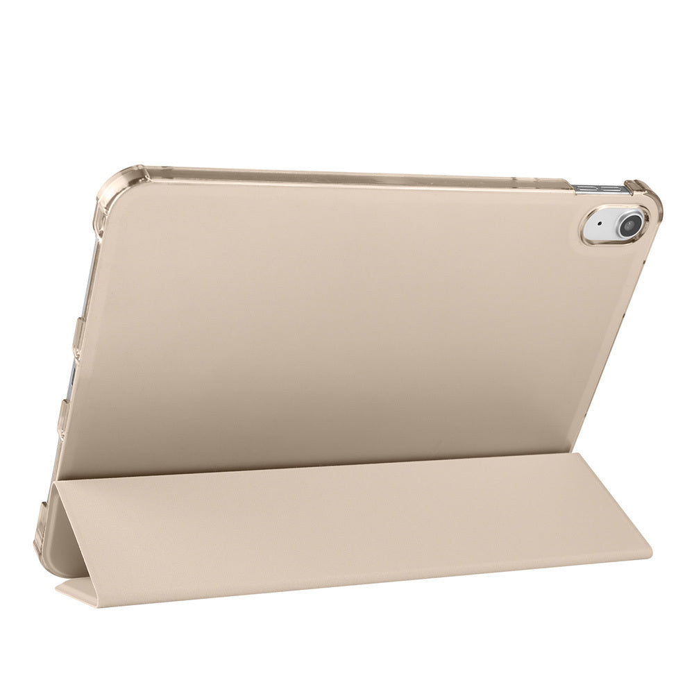 Apple iPad 11.Nesil 2025 Zore Smart Cover Kalem Bölmeli Standlı 1-1 Kılıf Rose Gold