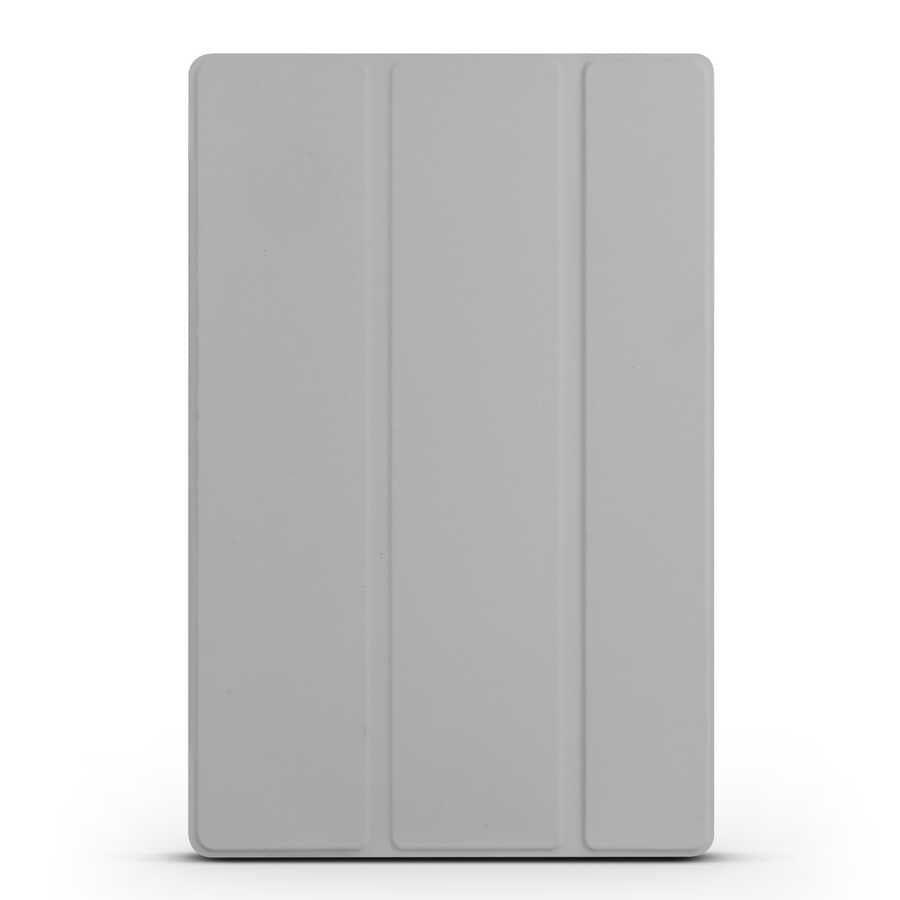 Apple iPad 11.Nesil 2025 Zore Smart Cover Standlı 1-1 Kılıf Gri