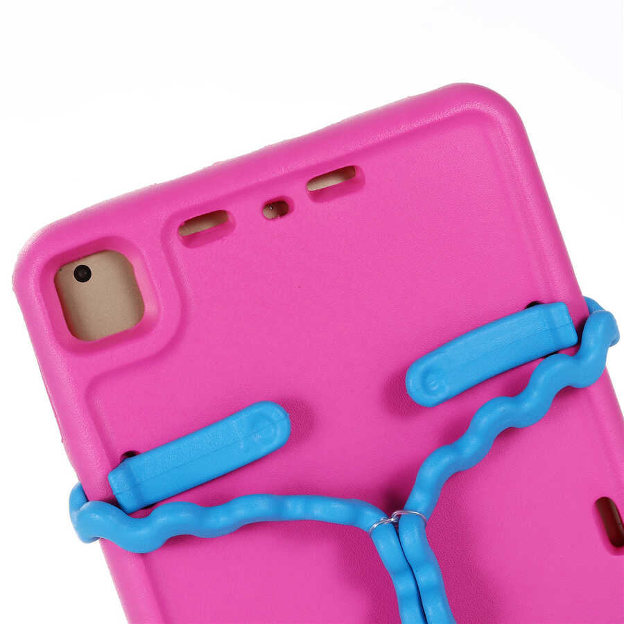 Apple iPad 6 Air 2 Zore Eva Boxer Tablet Silikon Pembe Koyu