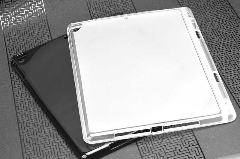 Apple iPad 6 Air 2 Zore Kalemli Tablet Silikon Siyah
