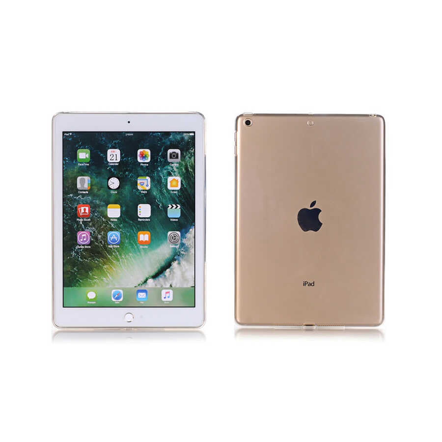 Apple iPad 9.7 2018 (6.Nesil) Kılıf Zore Tablet Süper Silikon Kapak Renksiz