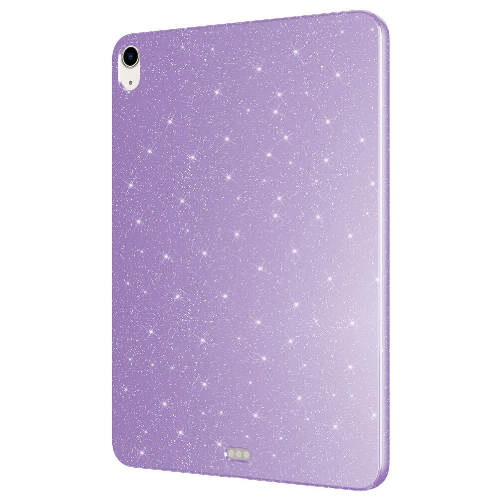 Apple iPad Air 10.9 2020 (4 Nesil) Simli Parlak Görünümlü Zore Tablet Koton Kılıf Pembe