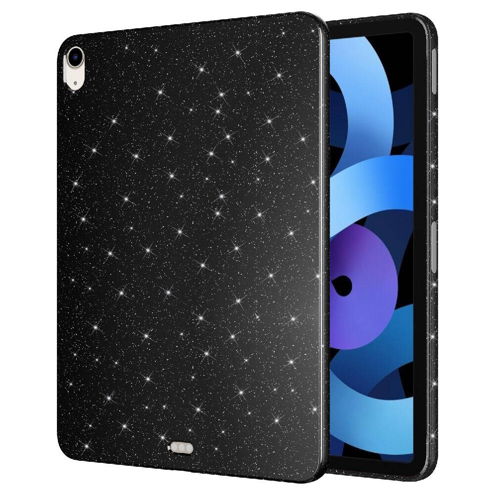 Apple iPad Air 10.9 2020 (4 Nesil) Simli Parlak Görünümlü Zore Tablet Koton Kılıf Pembe