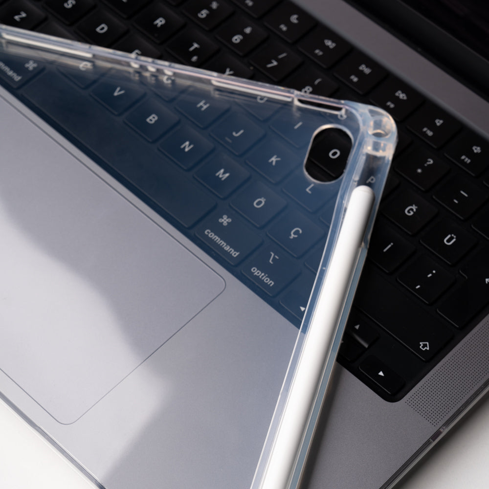 Apple iPad Air 10.9 2020 (4.Nesil) Zore Kalemli Tablet Silikon Şeffaf