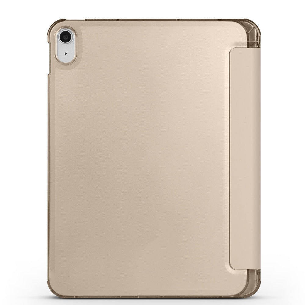 Apple iPad Air 10.9 2022 (10.Nesil) Zore Smart Cover Kalem Bölmeli Standlı 1-1 Kılıf Rose Gold