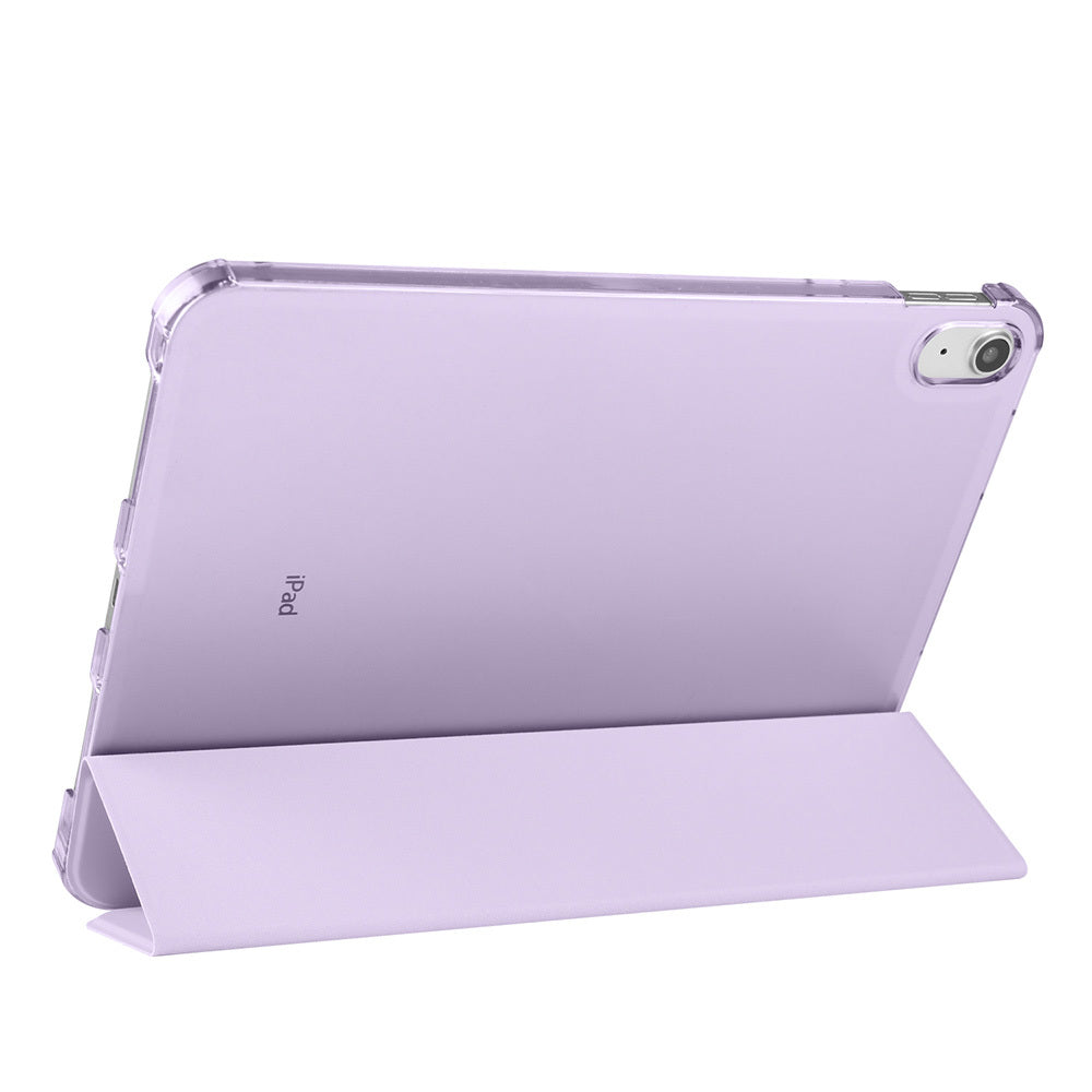 Apple iPad Air 10.9 2022 (10.Nesil) Zore Smart Cover Kalem Bölmeli Standlı 1-1 Kılıf Kırmızı