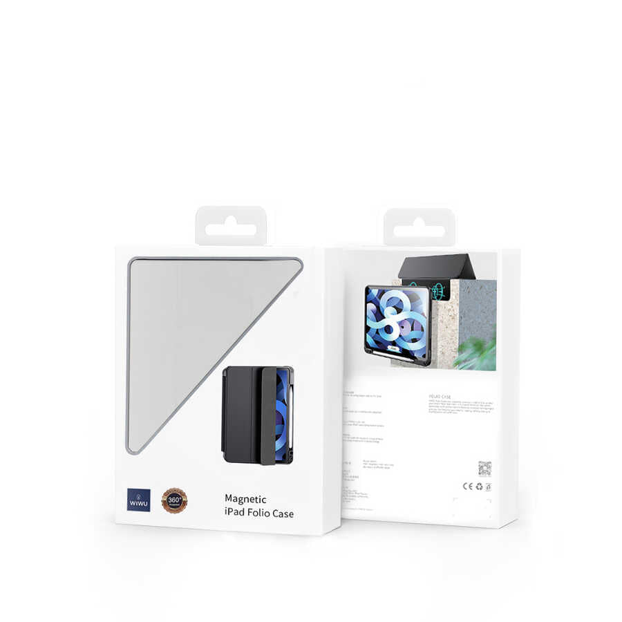 Apple iPad Air 11 2024 Kılıf Zore Nort Arkası Şeffaf Standlı Kılıf Lacivert