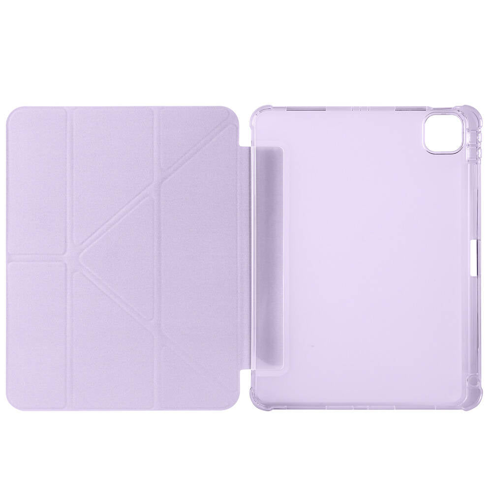 Apple iPad Air 11 2024 Kılıf Zore Tri Folding Kalem Bölmeli Standlı Kılıf Kırmızı