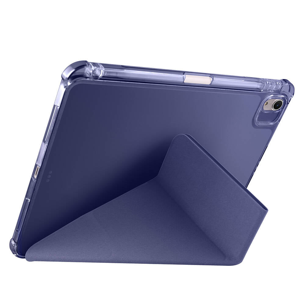 Apple iPad Air 11 2024 Kılıf Zore Tri Folding Kalem Bölmeli Standlı Kılıf Kırmızı