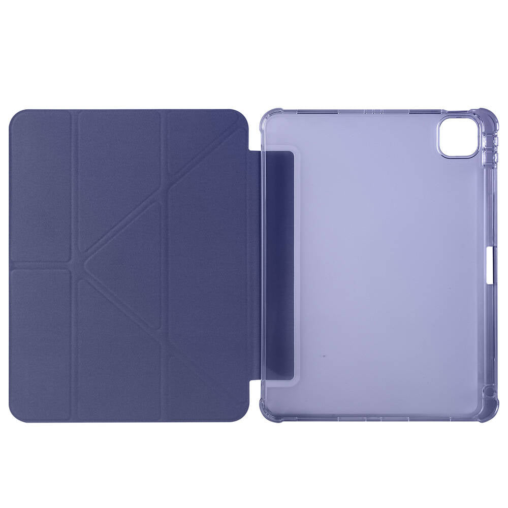 Apple iPad Air 11 2024 Kılıf Zore Tri Folding Kalem Bölmeli Standlı Kılıf Kırmızı