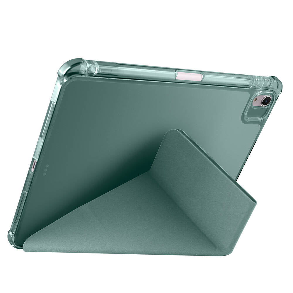 Apple iPad Air 11 2024 Kılıf Zore Tri Folding Kalem Bölmeli Standlı Kılıf Kırmızı