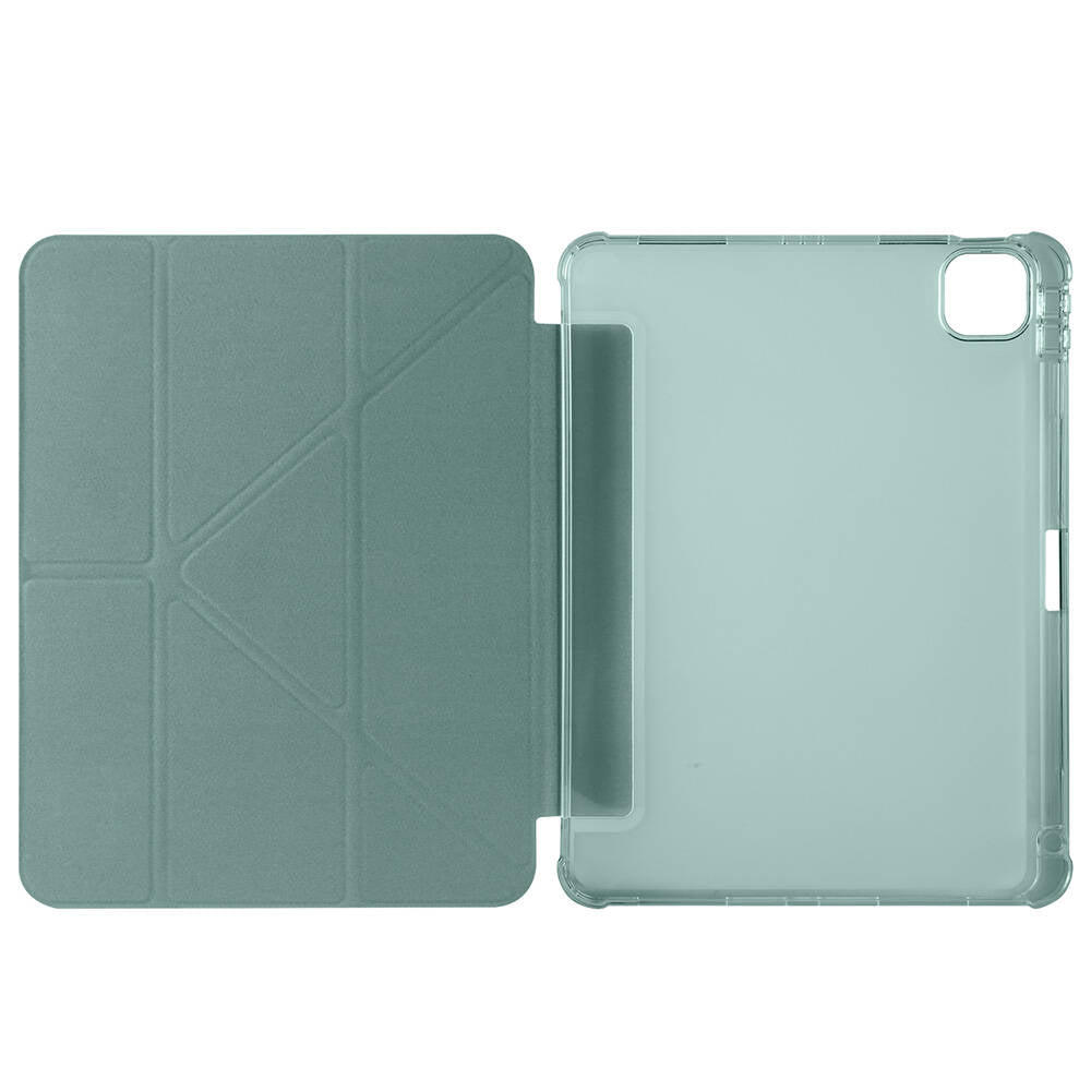 Apple iPad Air 11 2024 Kılıf Zore Tri Folding Kalem Bölmeli Standlı Kılıf Kırmızı