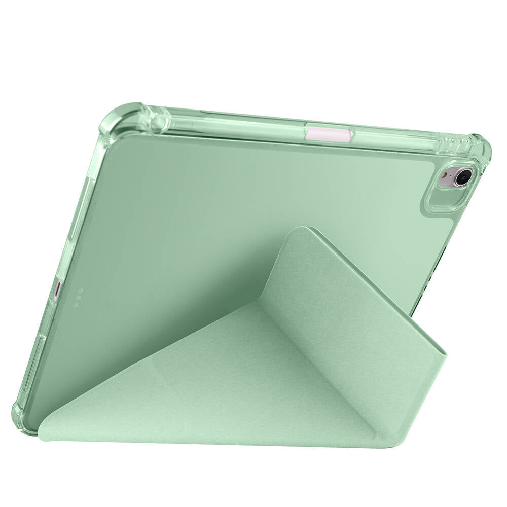 Apple iPad Air 11 2024 Kılıf Zore Tri Folding Kalem Bölmeli Standlı Kılıf Kırmızı