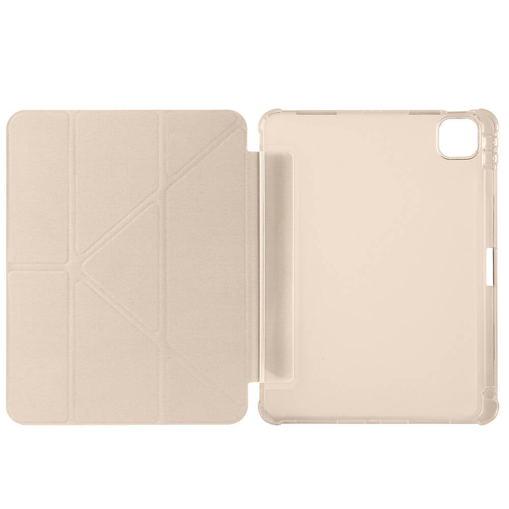Apple iPad Air 11 2024 Kılıf Zore Tri Folding Kalem Bölmeli Standlı Kılıf Kırmızı