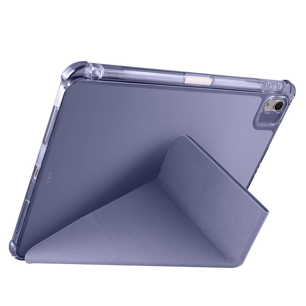 Apple iPad Air 11 2024 Kılıf Zore Tri Folding Kalem Bölmeli Standlı Kılıf Kırmızı