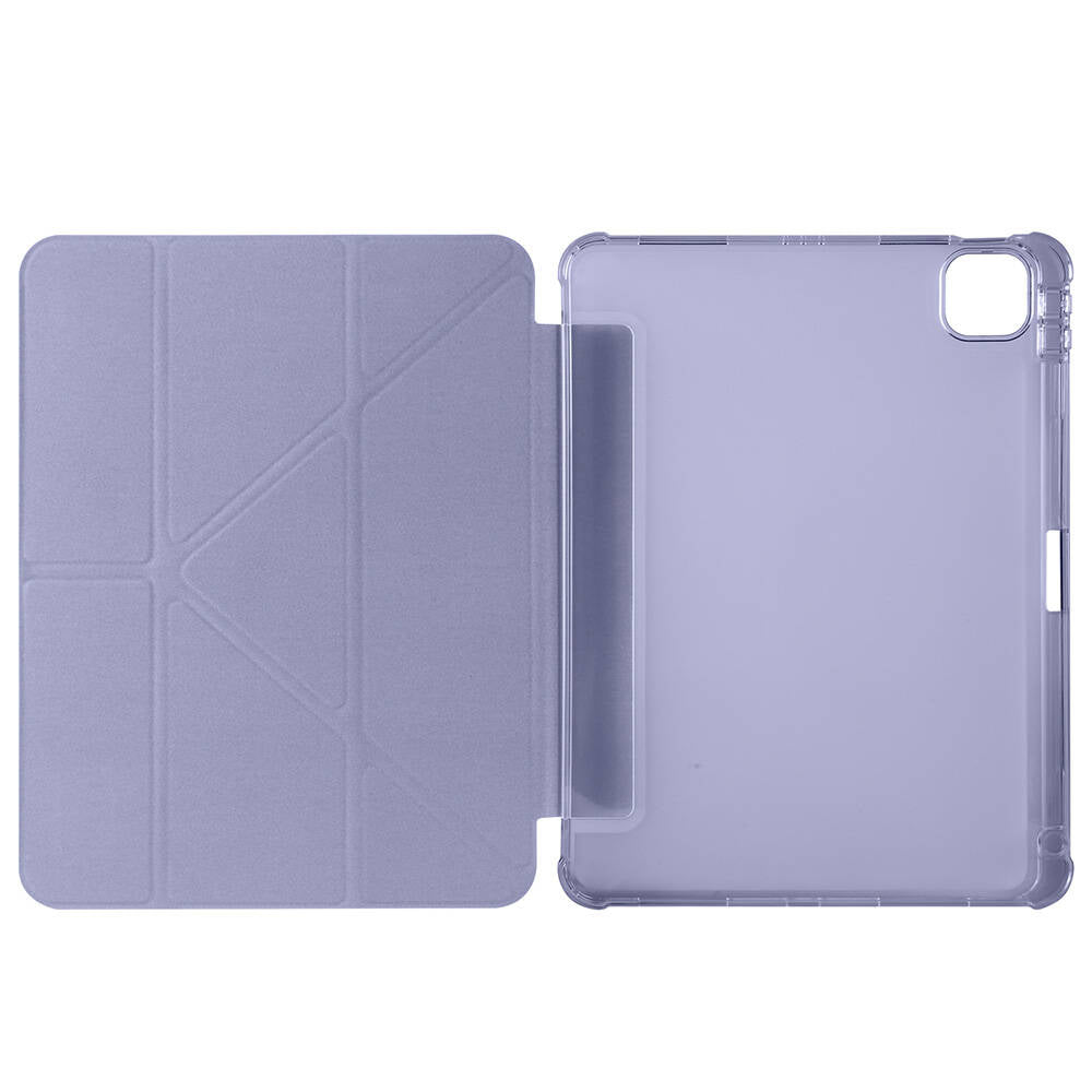 Apple iPad Air 11 2024 Kılıf Zore Tri Folding Kalem Bölmeli Standlı Kılıf Kırmızı