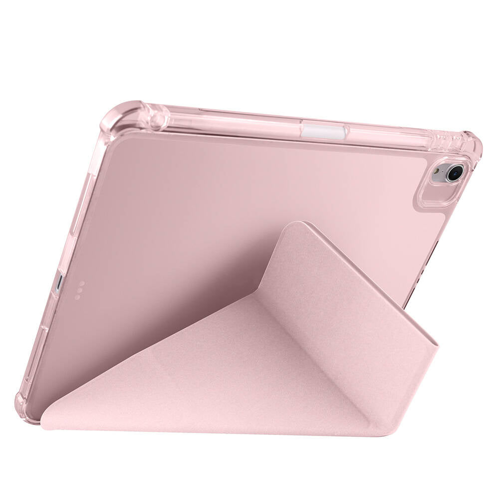 Apple iPad Air 11 2024 Kılıf Zore Tri Folding Kalem Bölmeli Standlı Kılıf Kırmızı