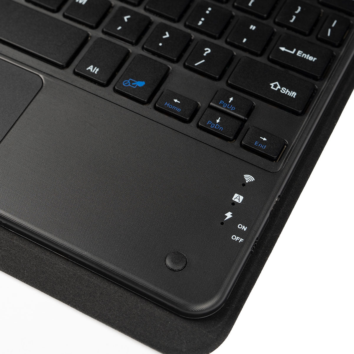 Apple iPad Air 11 2024 Zore Border Keyboard Bluetooh Bağlantılı Standlı Klavyeli Tablet Kılıfı Siyah